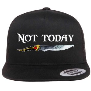 Not Today GOT Sword Flat Bill Trucker Hat