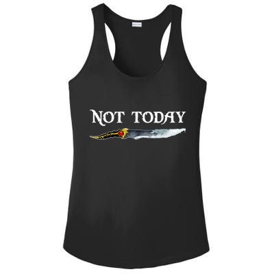 Not Today GOT Sword Ladies PosiCharge Competitor Racerback Tank