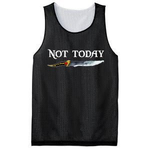 Not Today GOT Sword Mesh Reversible Basketball Jersey Tank