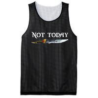 Not Today GOT Sword Mesh Reversible Basketball Jersey Tank