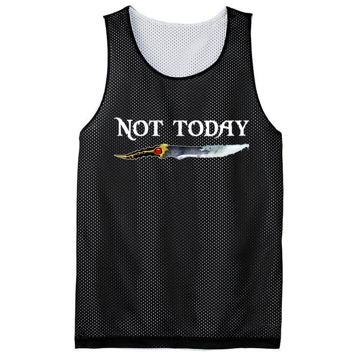 Not Today GOT Sword Mesh Reversible Basketball Jersey Tank