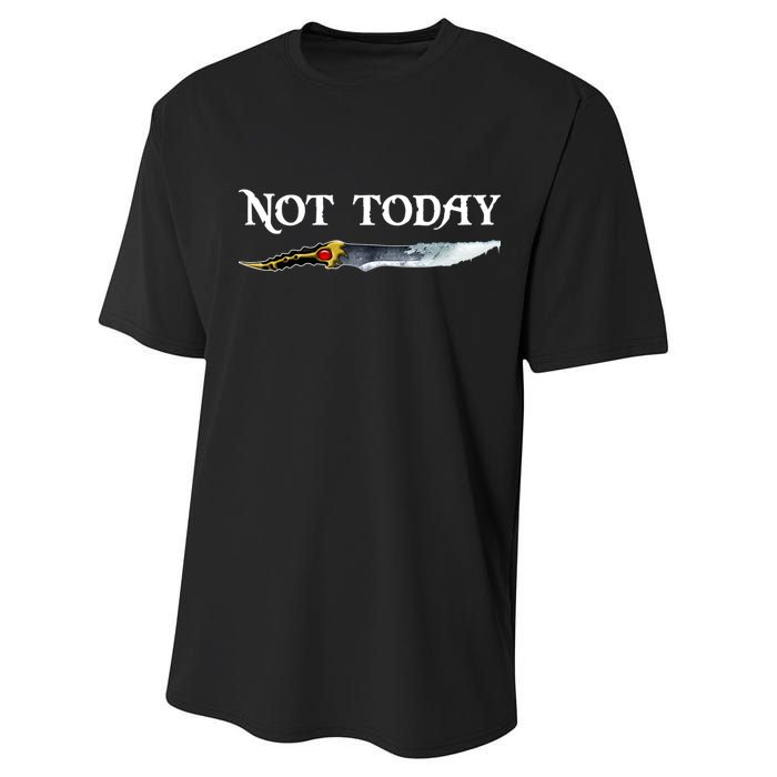 Not Today GOT Sword Performance Sprint T-Shirt