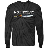 Not Today GOT Sword Tie-Dye Long Sleeve Shirt