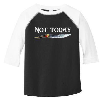 Not Today GOT Sword Toddler Fine Jersey T-Shirt