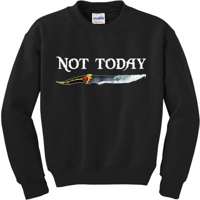 Not Today GOT Sword Kids Sweatshirt
