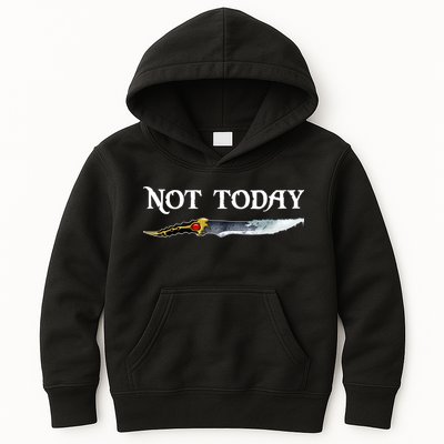 Not Today GOT Sword Kids Hoodie