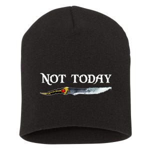 Not Today GOT Sword Short Acrylic Beanie