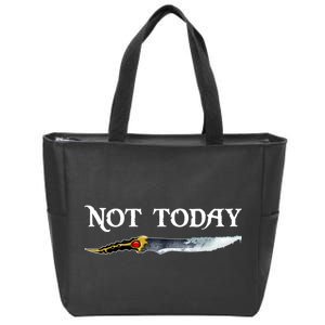 Not Today GOT Sword Zip Tote Bag