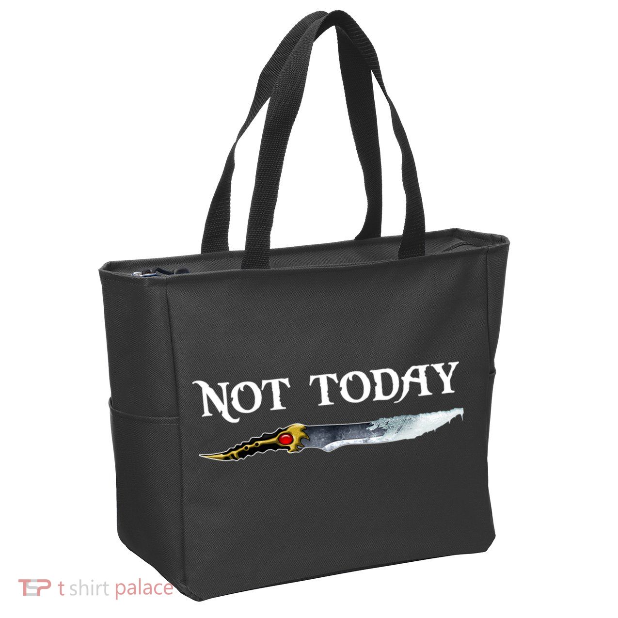 Not Today GOT Sword Zip Tote Bag