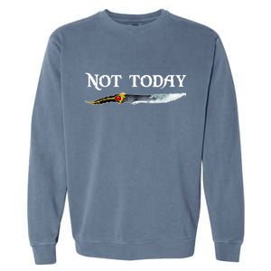 Not Today GOT Sword Garment-Dyed Sweatshirt