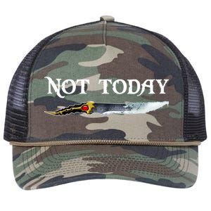 Not Today GOT Sword Retro Rope Trucker Hat Cap