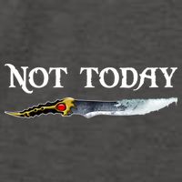 Not Today GOT Sword Vector Backpack