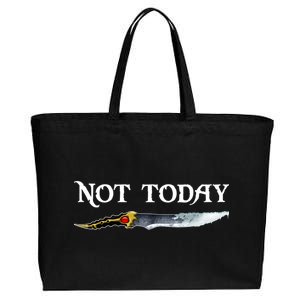 Not Today GOT Sword Cotton Canvas Jumbo Tote