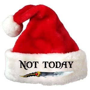 Not Today GOT Sword Premium Christmas Santa Hat