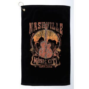 Nashville Tennessee Guitar Country Music City Guitarist Platinum Collection Golf Towel