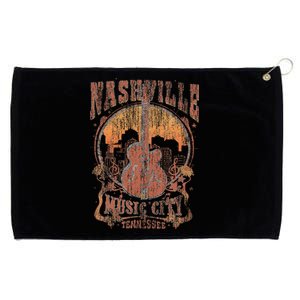 Nashville Tennessee Guitar Country Music City Guitarist Grommeted Golf Towel