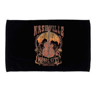 Nashville Tennessee Guitar Country Music City Guitarist Microfiber Hand Towel