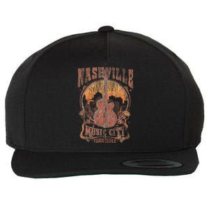 Nashville Tennessee Guitar Country Music City Guitarist Wool Snapback Cap