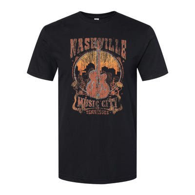 Nashville Tennessee Guitar Country Music City Guitarist Softstyle CVC T-Shirt