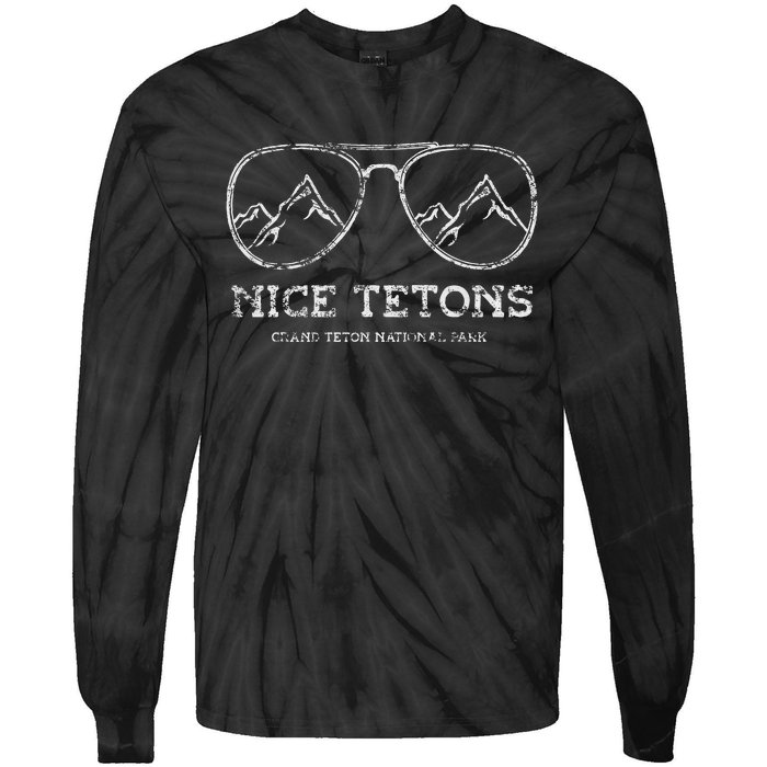 Nice Tetons Grand Teton National Park Wyoming Cowboy State Tie-Dye Long Sleeve Shirt