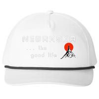 Nebraska The Good Life Vintage Road Sign Snapback Five-Panel Rope Hat