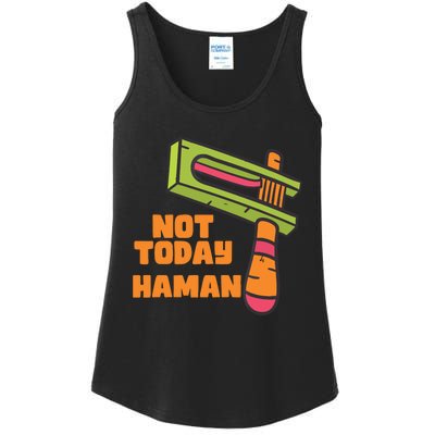 Not Today Haman Costume Purim Queen Esther Party Groggers Ladies Essential Tank