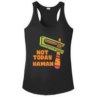 Not Today Haman Costume Purim Queen Esther Party Groggers Ladies PosiCharge Competitor Racerback Tank