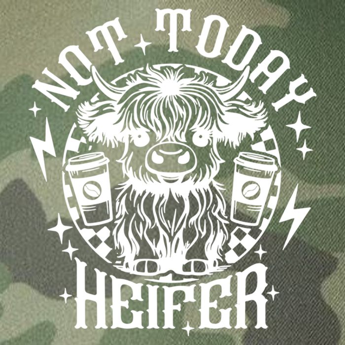 Not Today Heifer Not My Pasture Not My Bullshit Floral Gift Legacy Tie Dye Trucker Hat