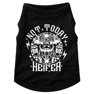 Not Today Heifer Not My Pasture Not My Bullshit Floral Gift Doggie Tank