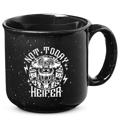 Not Today Heifer Not My Pasture Not My Bullshit Floral Gift 15oz Campfire Ceramic Mug