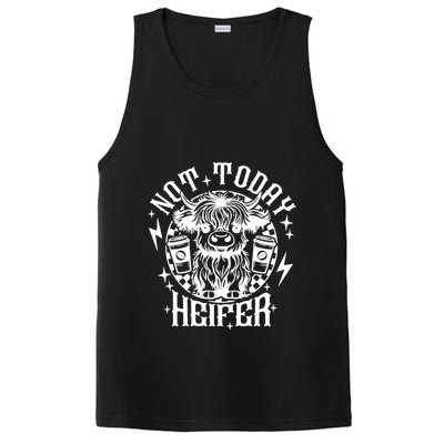 Not Today Heifer Not My Pasture Not My Bullshit Floral Gift PosiCharge Competitor Tank