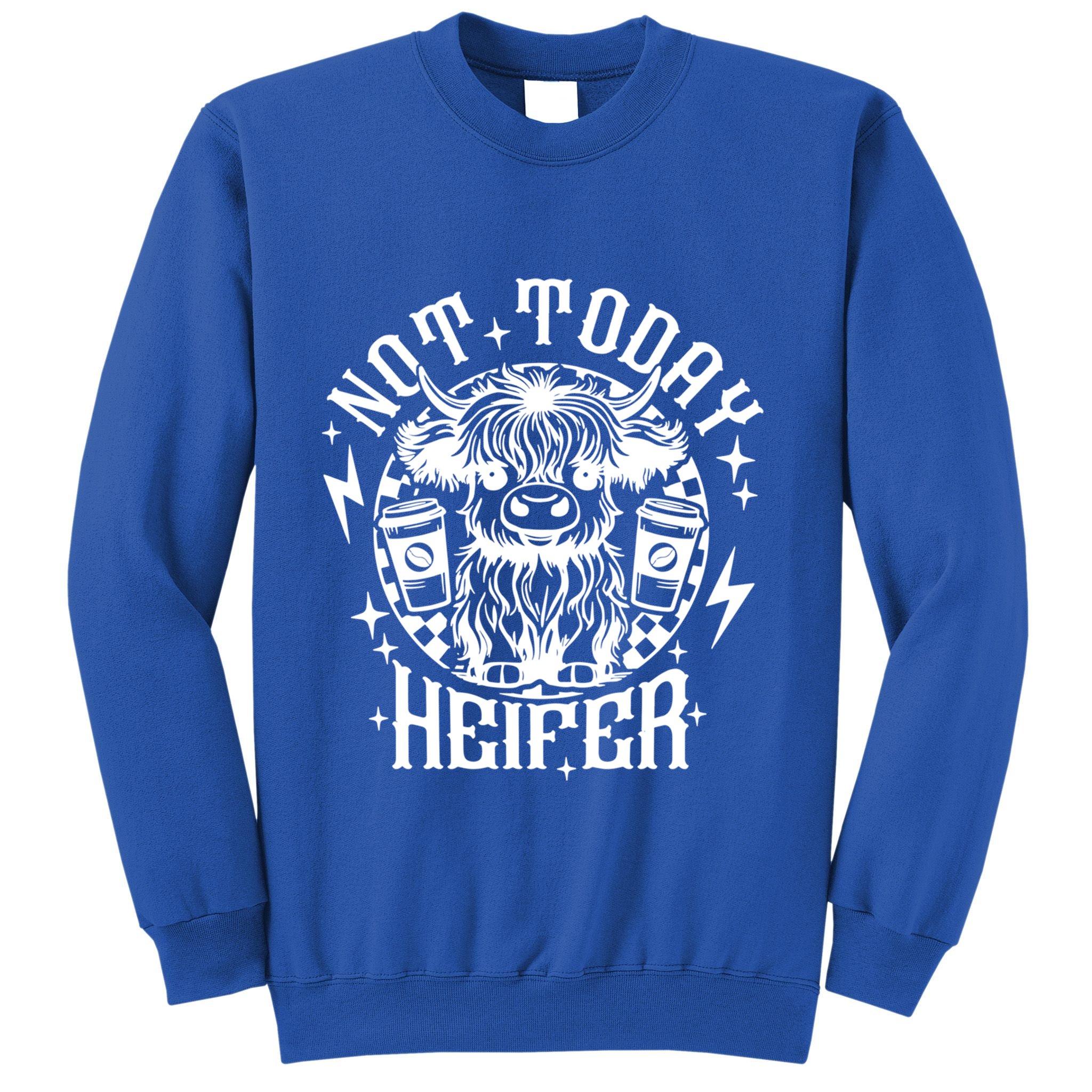 Not Today Heifer Not My Pasture Not My Bullshit Floral Gift Sweatshirt