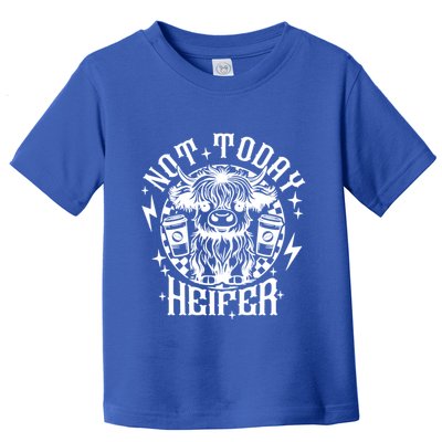 Not Today Heifer Not My Pasture Not My Bullshit Floral Gift Toddler T-Shirt