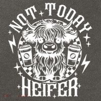 Not Today Heifer Not My Pasture Not My Bullshit Floral Gift Cotton Canvas Backpack