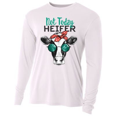 Not Today Heifer Country Sayings Not Today Heifer Cooling Performance Long Sleeve Crew