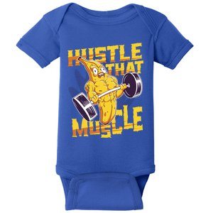 Need To Hustle That Muscle Stomach Muscle Abs Great Gift Baby Bodysuit