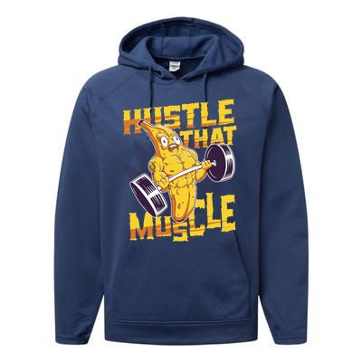 Need To Hustle That Muscle Stomach Muscle Abs Great Gift Performance Fleece Hoodie