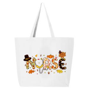 Nurse Thanksgiving Health Worker Nurse Nursing Fall Turkey 25L Jumbo Tote