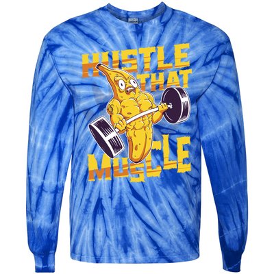 Need To Hustle That Muscle Stomach Muscle Abs Great Gift Tie-Dye Long Sleeve Shirt