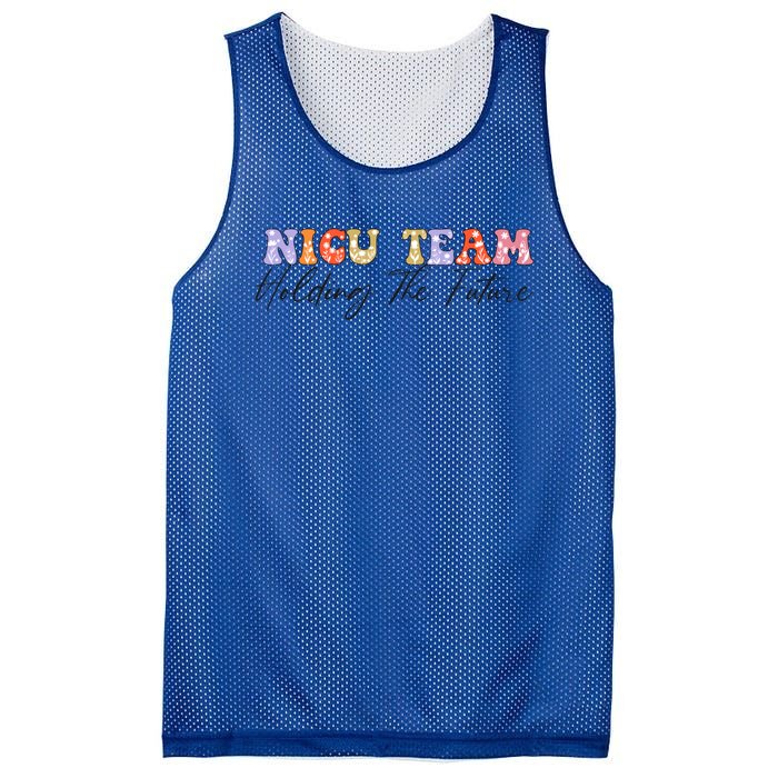 Nicu Team Holding The Future Nicu Nurse Gift Mesh Reversible Basketball Jersey Tank