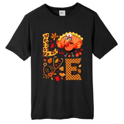 Nurse Thanksgiving Health Worker Nursing Turkey Nurse Tall Fusion ChromaSoft Performance T-Shirt