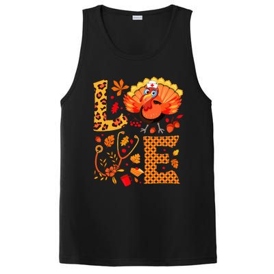 Nurse Thanksgiving Health Worker Nursing Turkey Nurse PosiCharge Competitor Tank