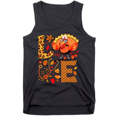 Nurse Thanksgiving Health Worker Nursing Turkey Nurse Tank Top