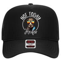 Not Today Heifer Funny Country Life High Crown Mesh Back Trucker Hat