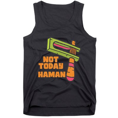 Not Today Haman Costume Purim Queen Esther Party Groggers Tank Top