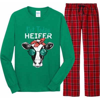 Not Today Heifer Country Sayings Not Today Heifer Long Sleeve Pajama Set