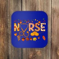 Nurse Thanksgiving Health Worker Nursing Fall Nurse Coaster