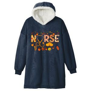 Nurse Thanksgiving Health Worker Nursing Fall Nurse Hooded Wearable Blanket