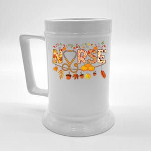 Nurse Thanksgiving Health Worker Nursing Fall Nurse Beer Stein