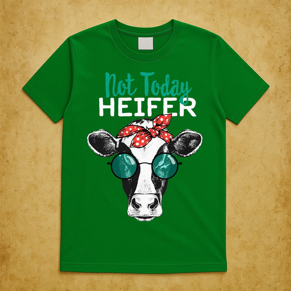 Not Today Heifer Country Sayings T-Shirt